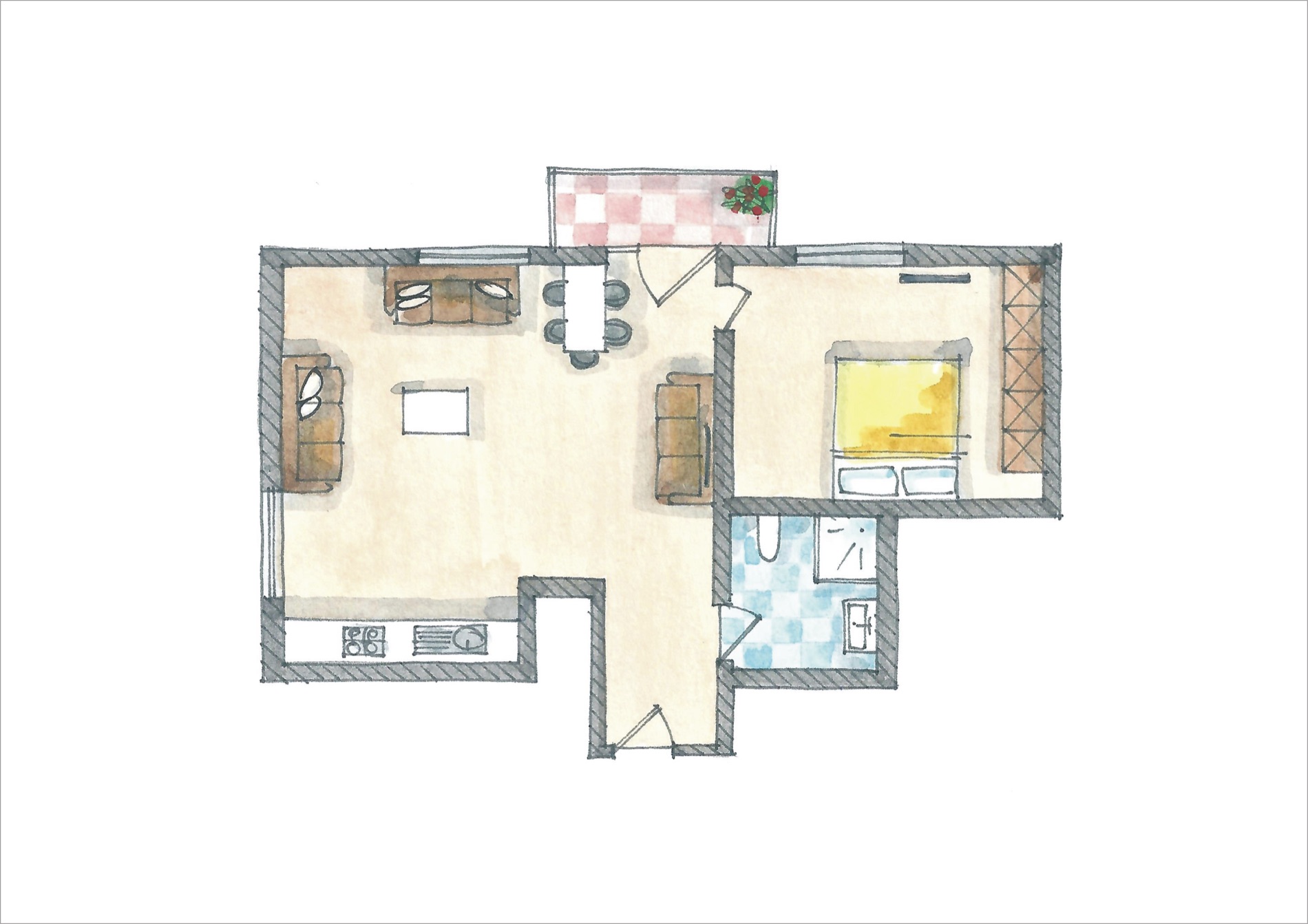 Grundriss Suite
